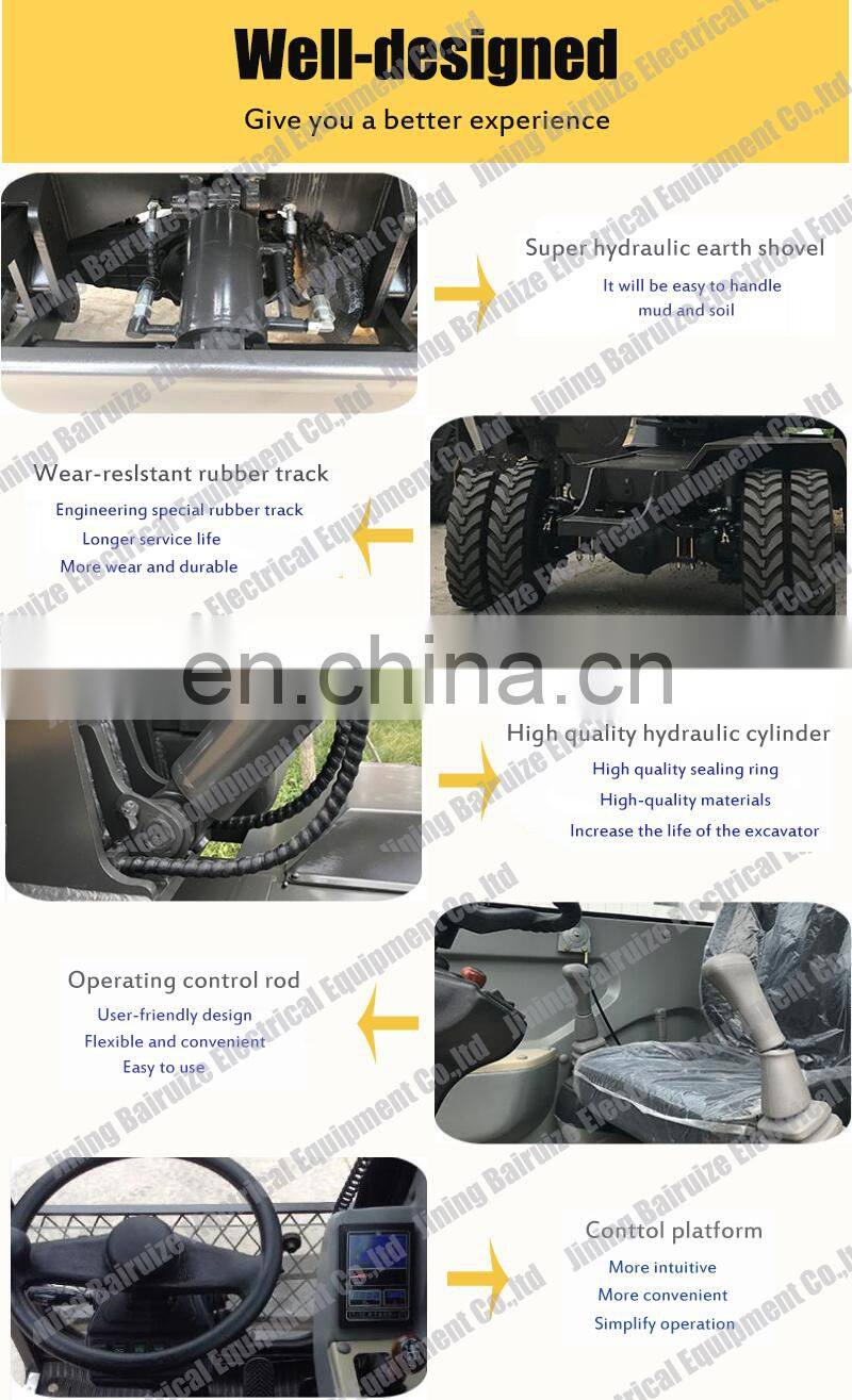 chinese mini excavator ,1.0 ton ,small digger ,rubber track,