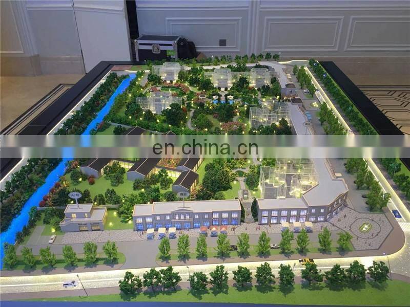 Landscape architectural rendering for house model plan and layout