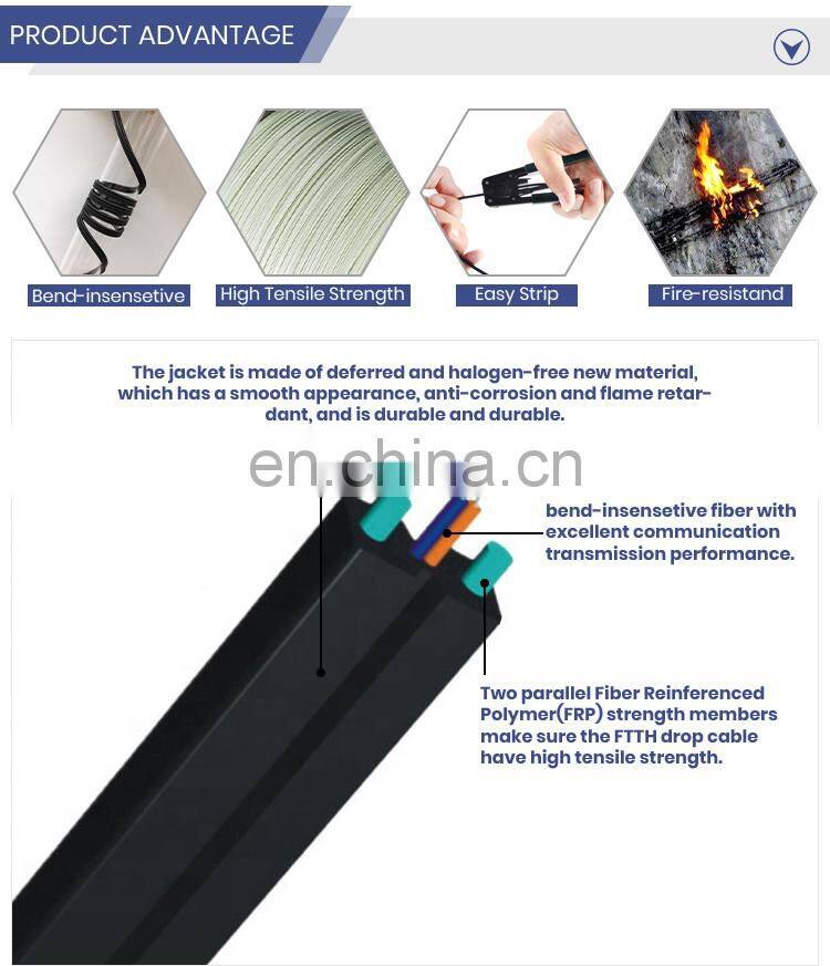 Gel Filled MM 50/125 GYFTY Communication Aerial Fiber Optic Cable Outdoor