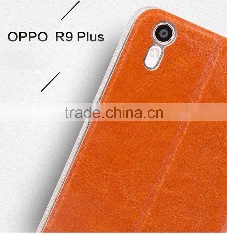 MOFi Case Cover for OPPO R9 Plus , Leather Flip Cover Case for OPPO R9 Plus Mobile Phone