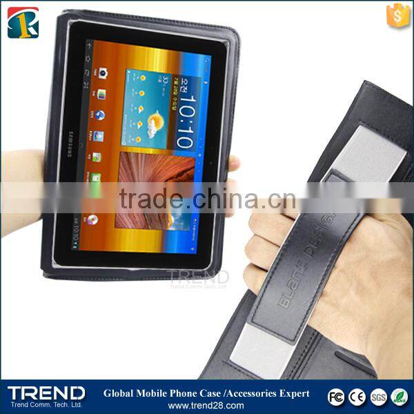 china supplier kickstand folding leather case for samsung tab 3