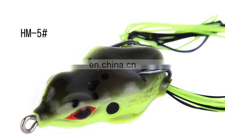 Hot sell 7g 9g 10g soft fishing lures topwater saltwater soft plastic fishing lure frog bait