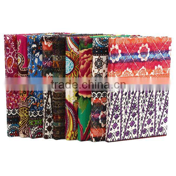 high quality customized cloth journal fabric notebook binder hardcover notebook