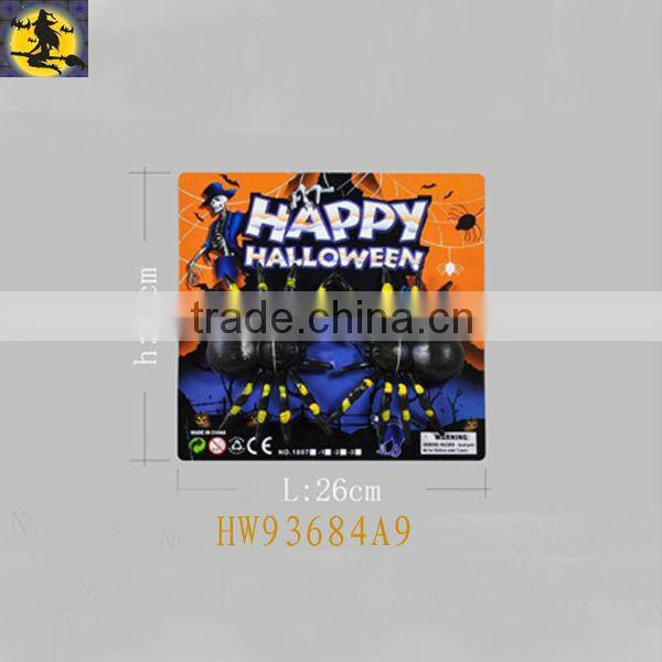 Big Black Plastic Spider for Tricking Halloween Accessary