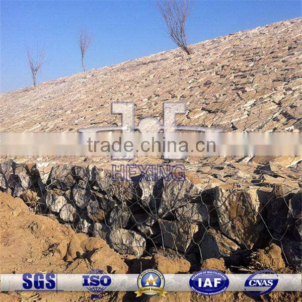 hexagonal gabion box for water project