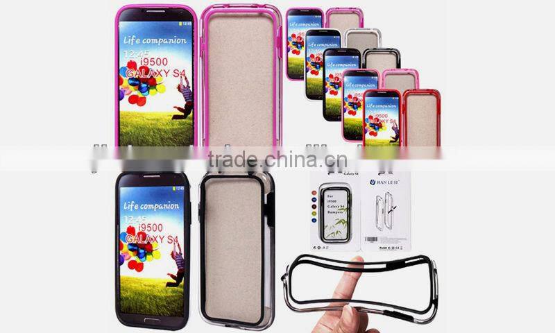 For samsung galaxy s4 bumpers,pc+tpu bumper for samsung galaxy s4/IV/I9500