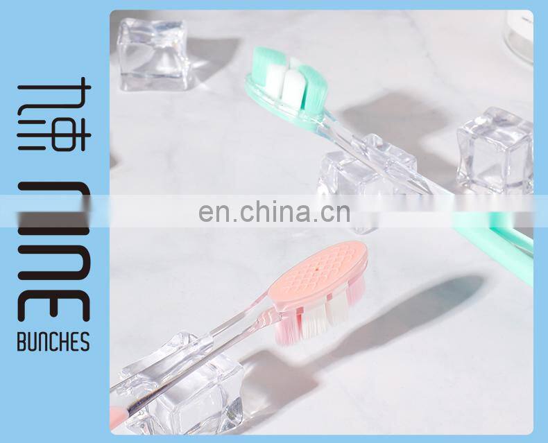 Private label Extra Soft Toothbrush Ultra Soft-bristled bamboo Teeth brush Micro-nano 20000 Floss Bristle Effect for adult