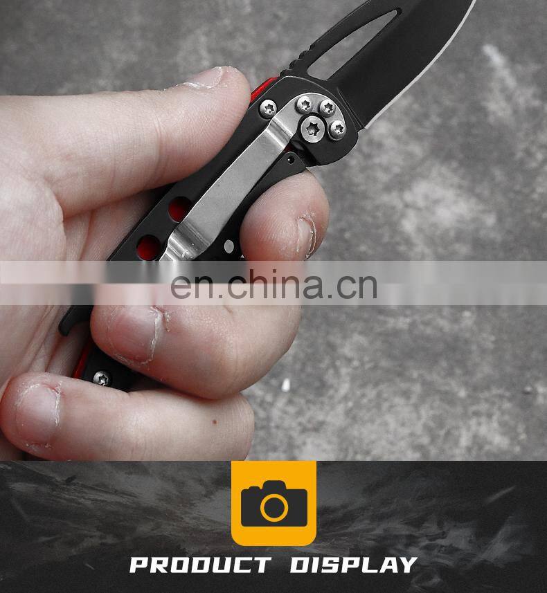 Outdoor Folding Knife Aluminum Alloy Handle Pocket Knife Jungle Survival Self-defense Portable self-defense Knife