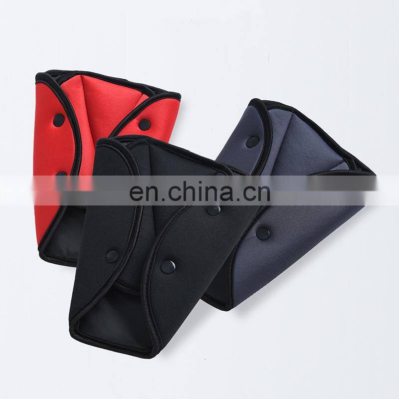 Child Car Safe Seat Belt Cover Adjustable Triangle Safety Seat Belt Pad Clips Protection for Baby Child Belts