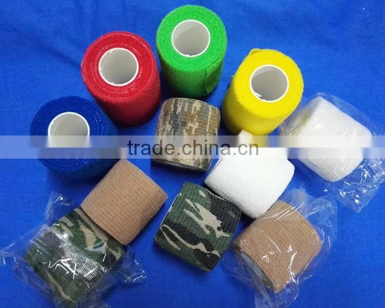 Cohesive Vetwrap Elastic Bandage for wound care with CE ISO FDA