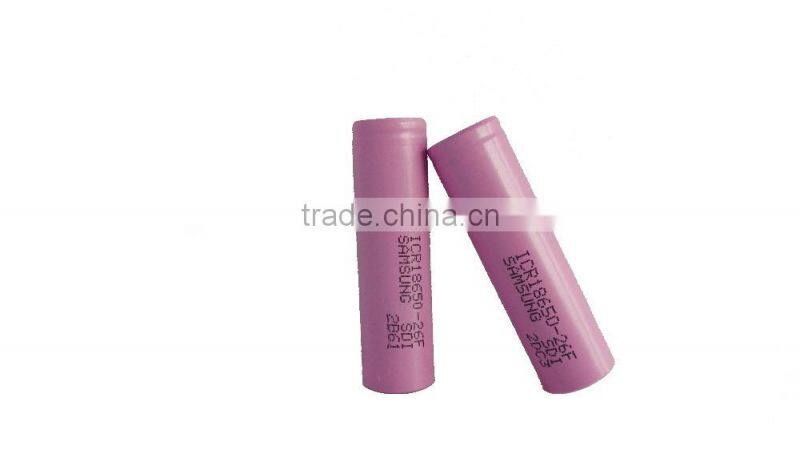 ICR18650-26F lithium battery pack for Samsung