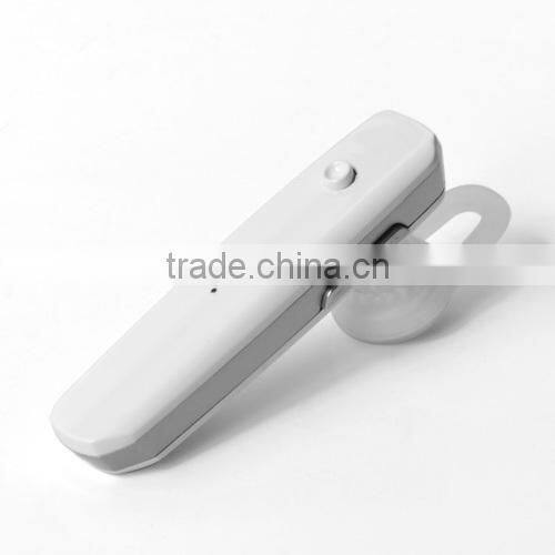White stereo bluetooth headset withcapacty show- G29