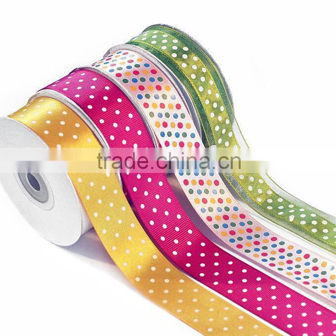 Metallic ribbon celebrate Christmas ribbon