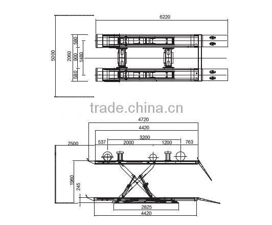 CE approved mechanical scissor lift