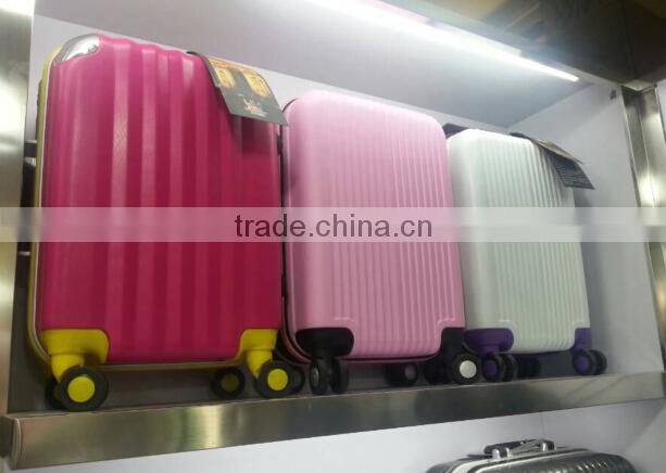 Aluminum buckle luggage trolley case,hard luggage,abs/pc luggage set