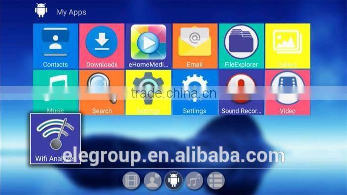 Newest hot sell android smart tv box RK8 octa core google android 5.1 smart tv box RK3368 smart tv box