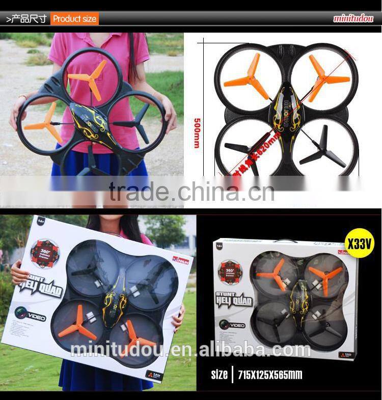 Large 61CM 2.4Ghz 4.5CH 6-AXIS RC Quadcopter with camera