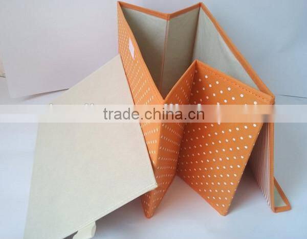 Red Canvas storage container with Lid