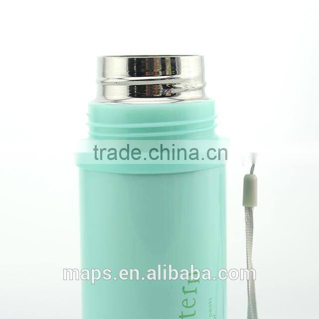 Double Wall Stainless Steel Vacuum Children Thermos Flask With Strap