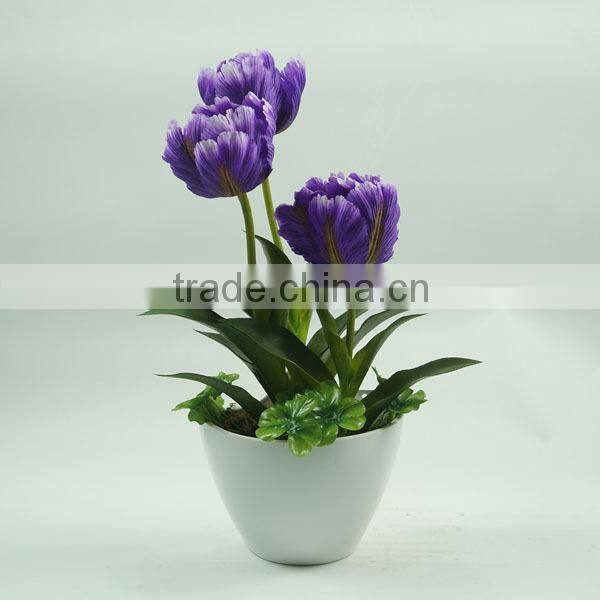 Wall decoration artificial flower /wholesale tulip flower indoor home decoration
