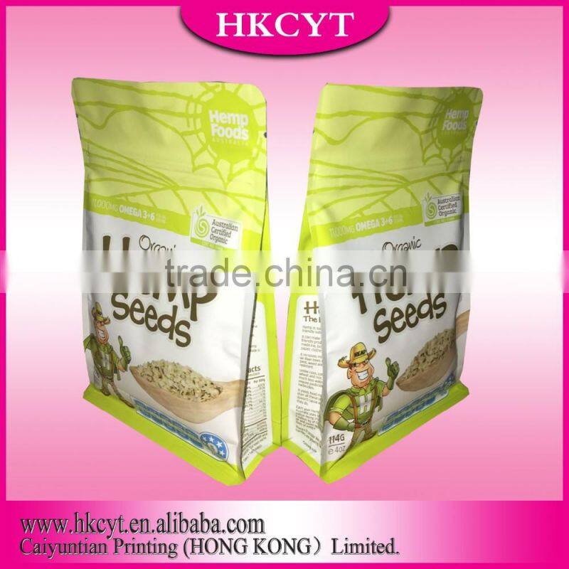 Square bottom plastic bag flat bottom bag