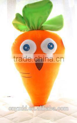plush carrot toy/Novelty home decor plush carrot toys