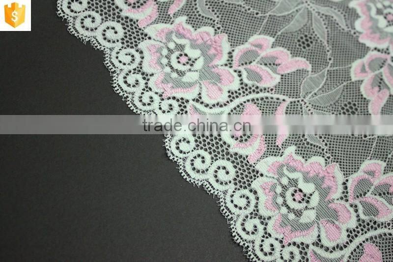 ladies lace transparent fabric for bra and underwear