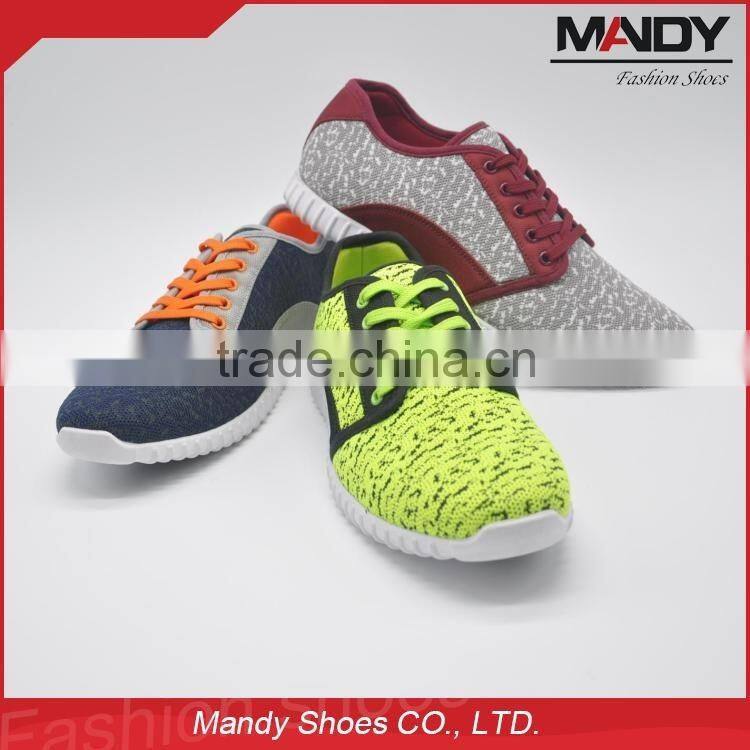2016 Popular comfort breathable casual sport shoes for men GuangZhou