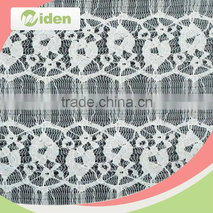 Unique lace tulle curtain fabric flower pattern tricot knit tulle lace fabric