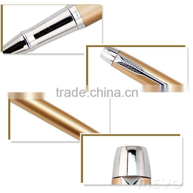 Memento gift set of wireless mouse and capped metal pen for promotion