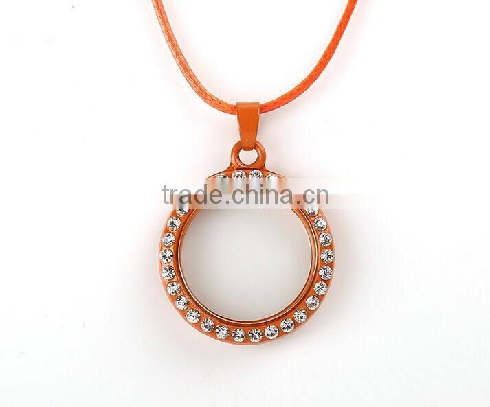 2015 wholesale alibaba express jewellery multicolor heart shaped floating lockets necklace