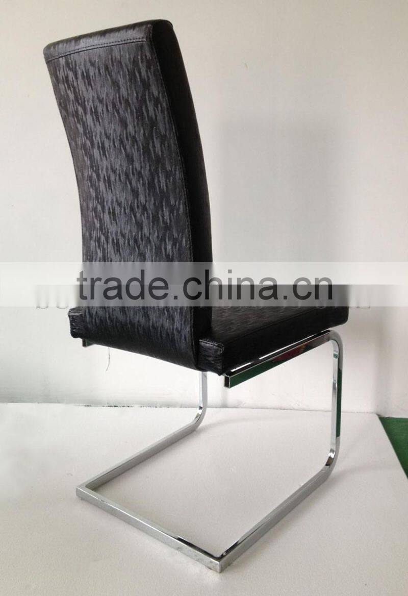 Factory customize modern chrome steel dining chair (SZ-DC082)
