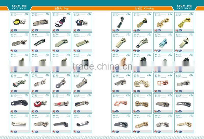 Hign quality Bliack Derlin Custom zipper puller/Zipper slider Garment Accessories