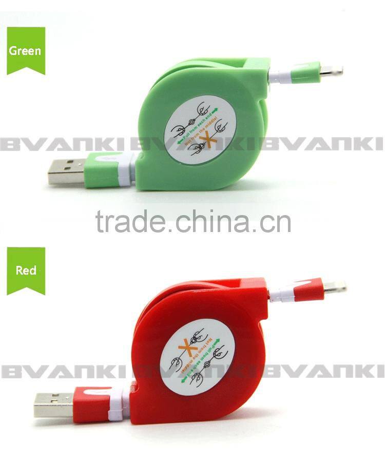 2016 new premium high quality retractable micro usb data cable sync data and charging usb cable for samsung and iPhone 6s/6splus