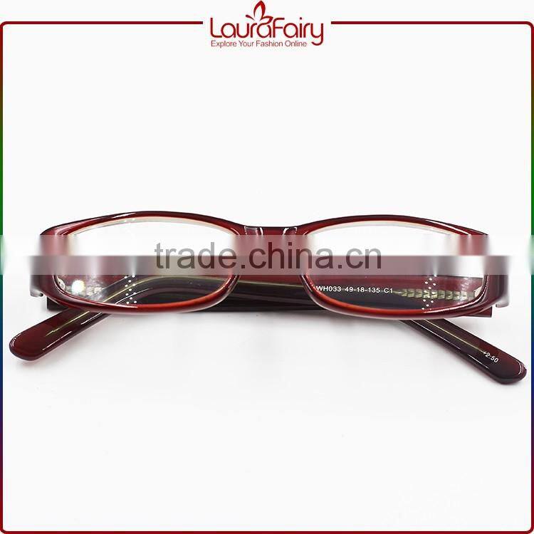 Laura Fairy Italy Trendy Wine Red Transparent Temple Best Small $1 Reading Glasses