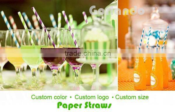 2015 strip china biodegradable drinking wholesale paper straws