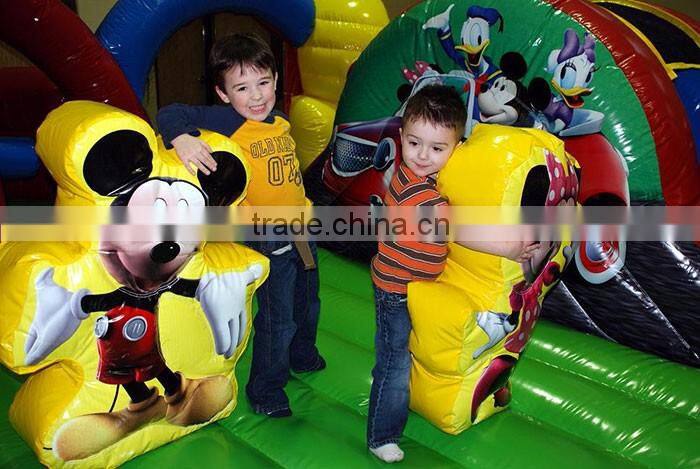 Mickey mouse inflatable amusement park inflatable playground on sale