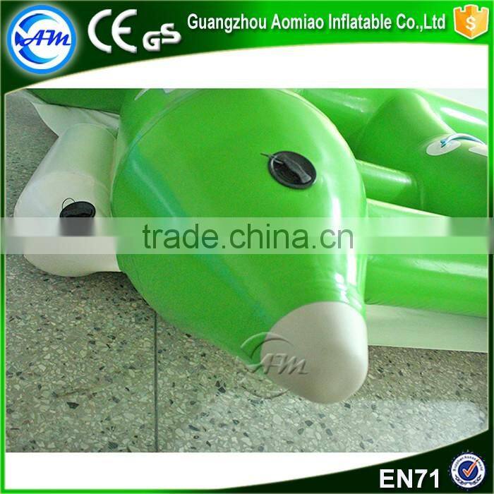 Cheap water toys fishing boats inflatable flying fish towable for sale