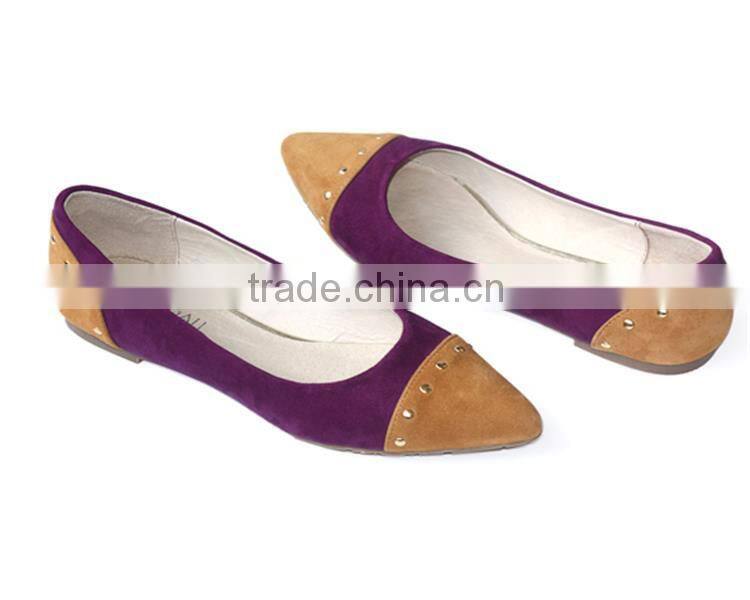 Hot selling flat shoes women 2015 pump shoes women 2016 with low price XT-DA0958