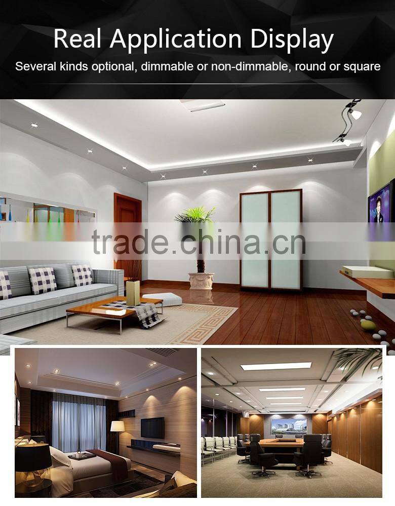 Highly Reliable Long Lasting White or Black Color Round Shaped 78mm Cutout 3W 5W 7W 9W IP65 LED Downlights