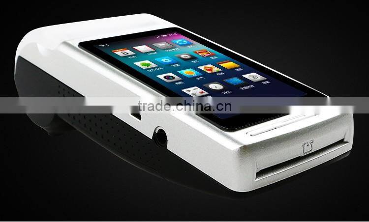 New arrival 4 inch all in one android pos terminal with nfc reader/card reader/thermal printer------Gc068
