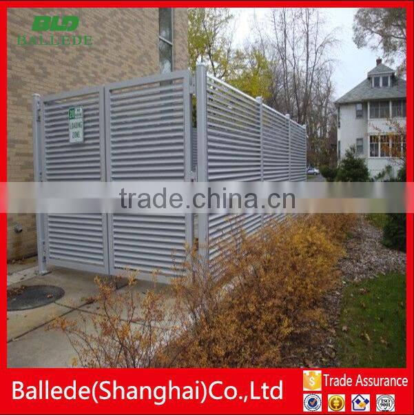 custom aluminum fixed louver door