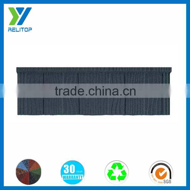 Anti Corrosion Metal Stone Coated Roofing Tile For Villa Apartment