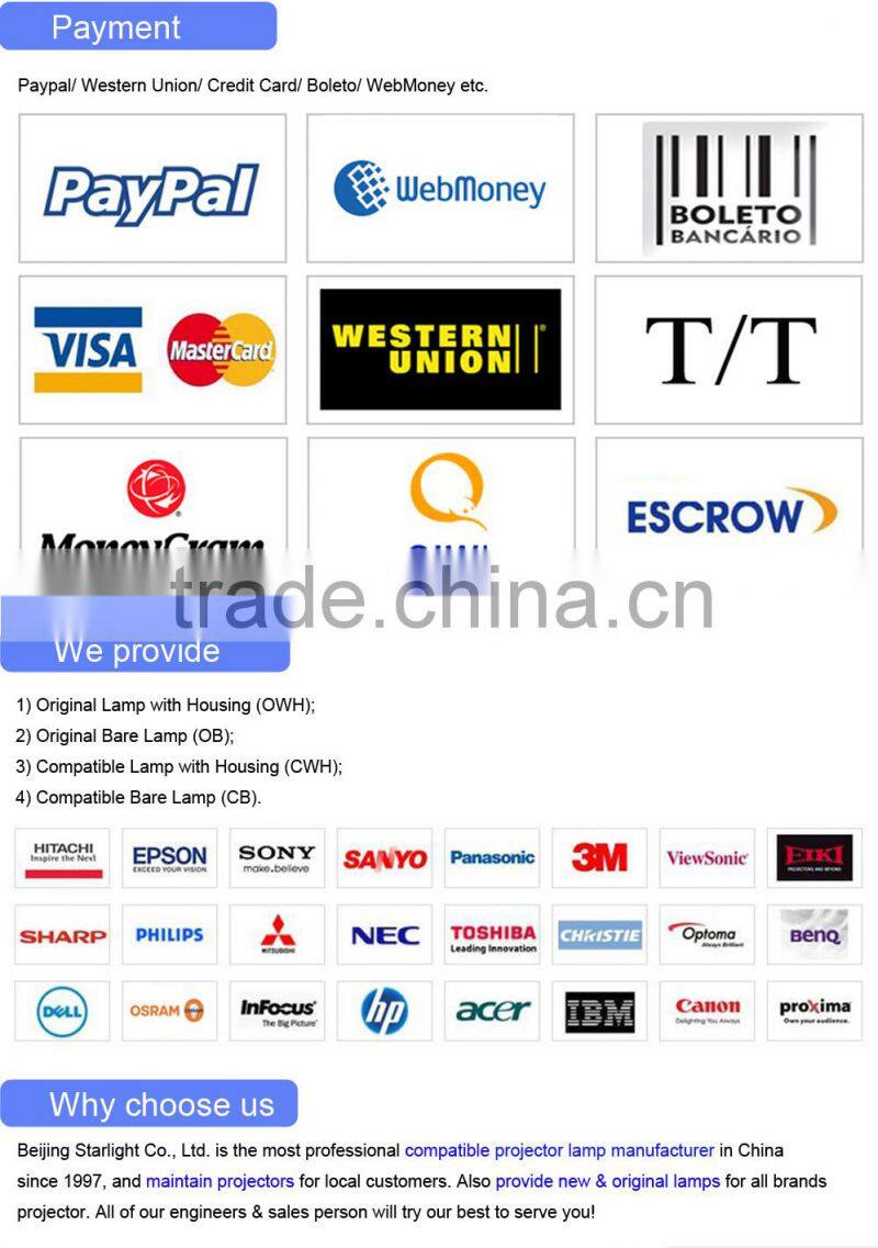 projector lamp bulb BL-FP280H SP.8TE01GC01 for OPTOMA X401 W401 new original best quality P-VIP 280/0.9 E20.8