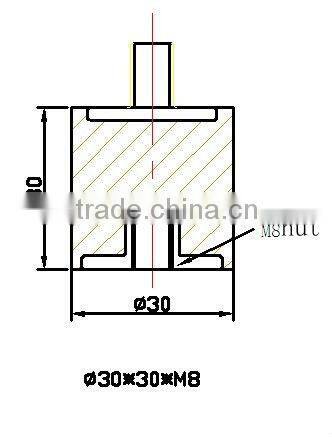 durable,ptotected,Rubber Vibration Damper for door,car,bike,cabinet