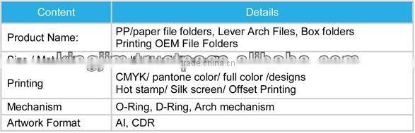 High Quality OEM File Folder - Follow Customer's Requirement