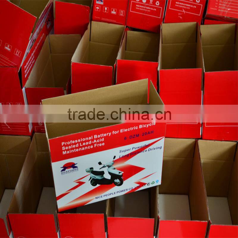 rechargeable lead acid battery 12v Maintenance free 2v 6v 12v lead acid battery 12ah 17ah 20ah maintenace free great for e-bike