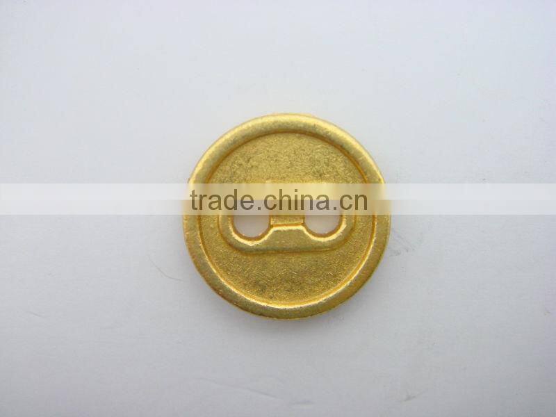 11mm new style fashion men gold 2 hole button
