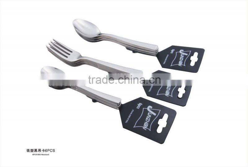 5 pcs Crane handle high ranking stainless steel spoons and forks set