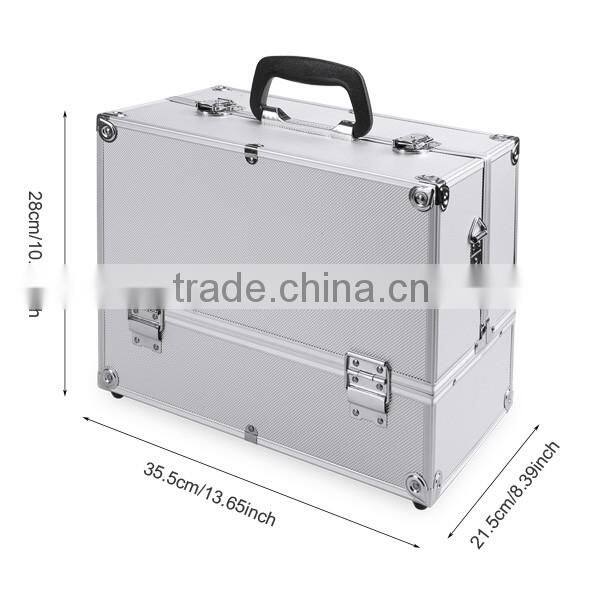 Homdox Home Cosmetic Organizer Case Jewelry Box Lockable Makeup Box OS004506